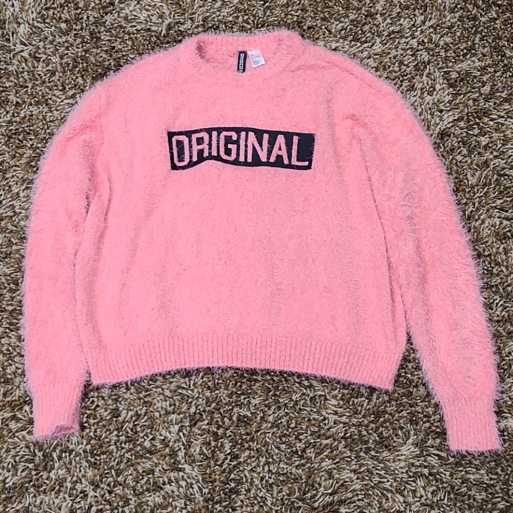 H&M "original" fuzzy sweater,  size L